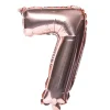 Balon foliowy na powietrze CYFRA 7 rose gold