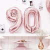 Balon foliowy na powietrze CYFRA 9 rose gold
