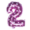 Balon foliowy na powietrze CYFRA 2 różowy 40cm