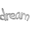 Balon foliowy na powietrze DREAM srebrny (93cm)