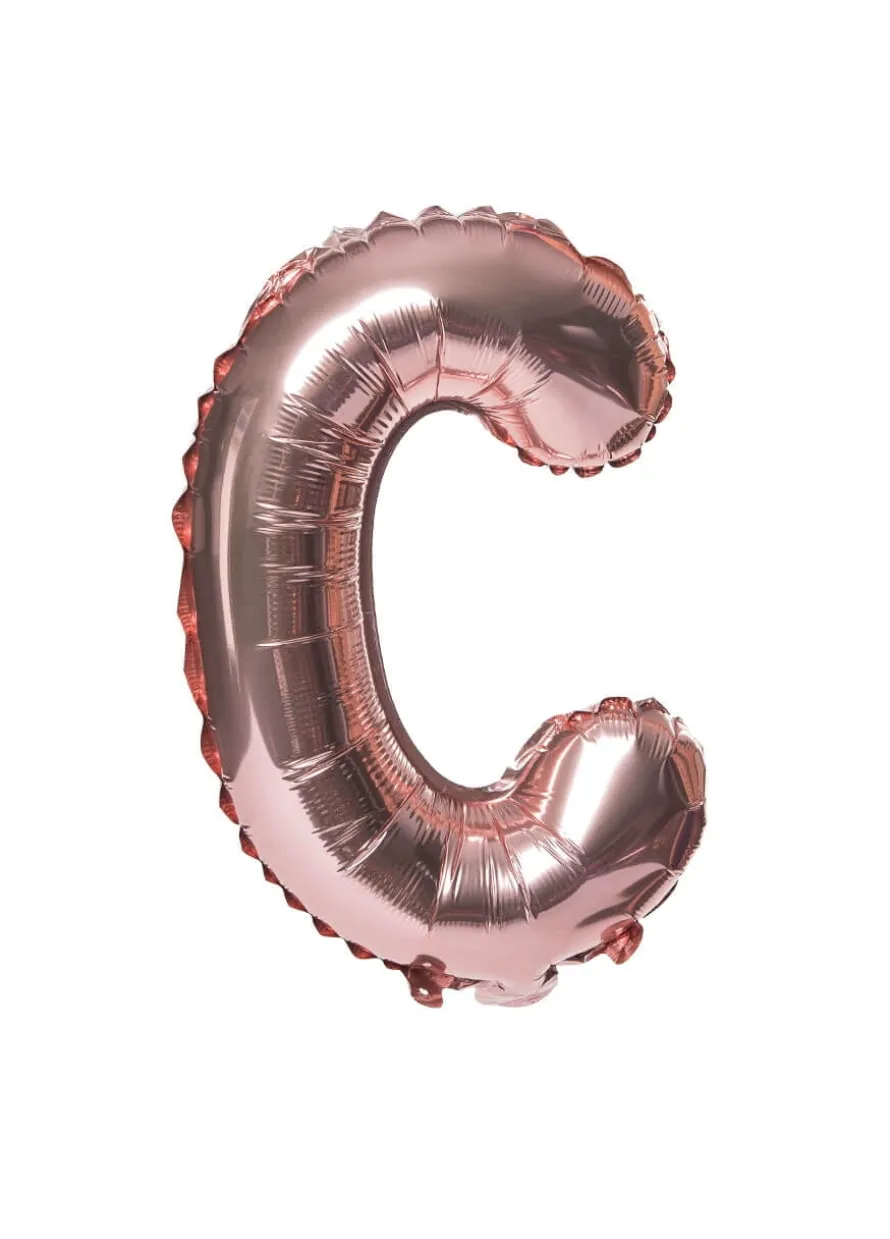 Balon foliowy na powietrze LITERKA C rose gold