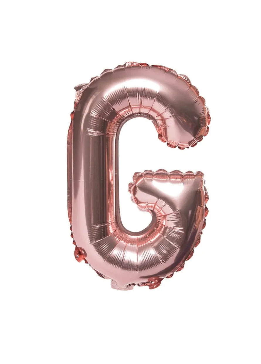 Balon foliowy na powietrze LITERKA G rose gold