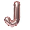 Balon foliowy na powietrze LITERKA J rose gold