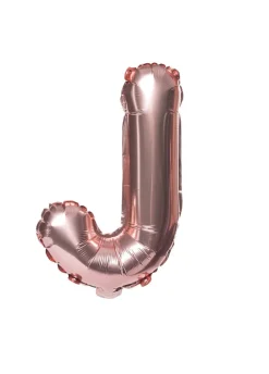 Balon foliowy na powietrze LITERKA J rose gold