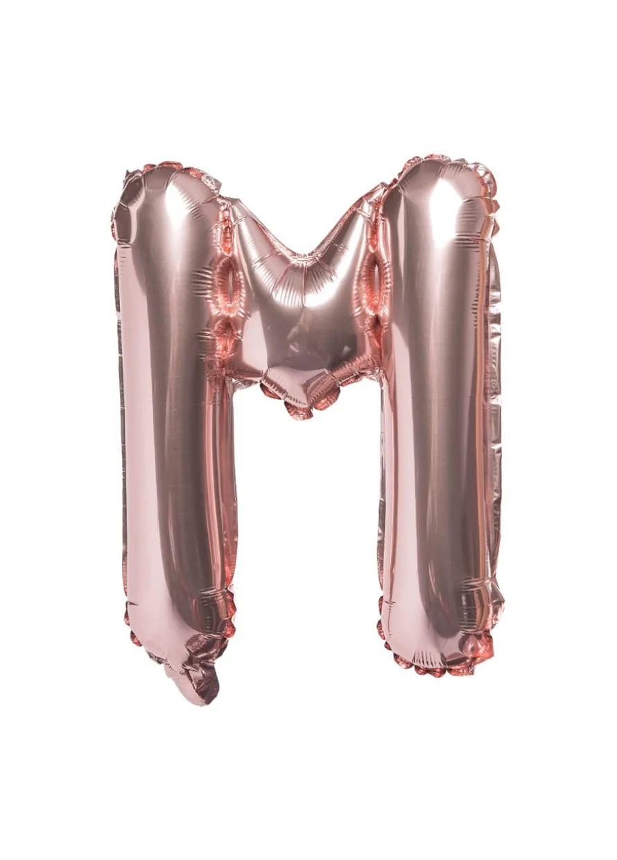 Balon foliowy na powietrze LITERKA M rose gold