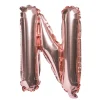 Balon foliowy na powietrze LITERKA N rose gold