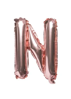Balon foliowy na powietrze LITERKA N rose gold