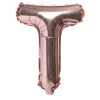 Balon foliowy na powietrze LITERKA T rose gold