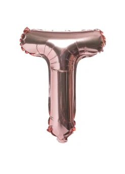 Balon foliowy na powietrze LITERKA T rose gold