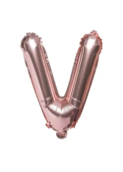 Balon foliowy na powietrze LITERKA V rose gold