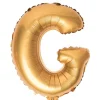 Balon foliowy na powietrze LITERKA G złoty 40cm