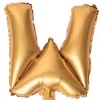 Balon foliowy na powietrze LITERKA W złoty 40cm