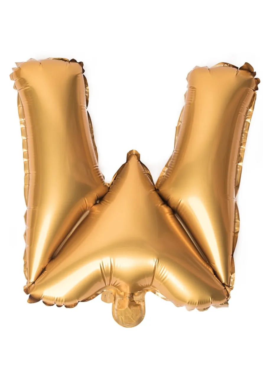 Balon foliowy na powietrze LITERKA W złoty 40cm