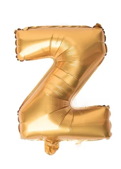Balon foliowy na powietrze LITERKA Z złoty 40cm