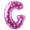 Balon foliowy na powietrze LITERKA G różowy 40cm