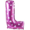 Balon foliowy na powietrze LITERKA L różowy 40cm