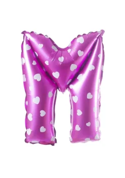 Balon foliowy na powietrze LITERKA M różowy 40cm