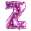 Balon foliowy na powietrze LITERKA Z różowa 40cm