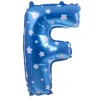Balon foliowy na powietrze LITERKA F błękitny 40cm