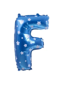 Balon foliowy na powietrze LITERKA F błękitny 40cm