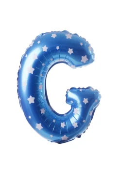 Balon foliowy na powietrze LITERKA G błękitny 40cm