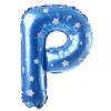 Balon foliowy na powietrze LITERKA P błękitny 40cm