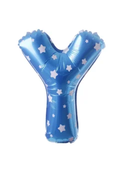Balon foliowy na powietrze LITERKA Y błękitny 40cm
