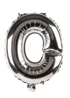 Balon foliowy na powietrze LITERKA O srebrny 40cm