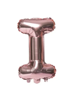 Balon foliowy na powietrze LITERKA I rose gold