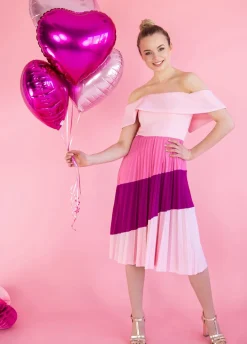 Balon foliowy SERCE jasnoróżowy 45cm