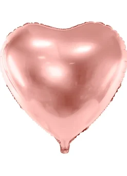 Balon foliowy SERCE różowe złoto 45cm