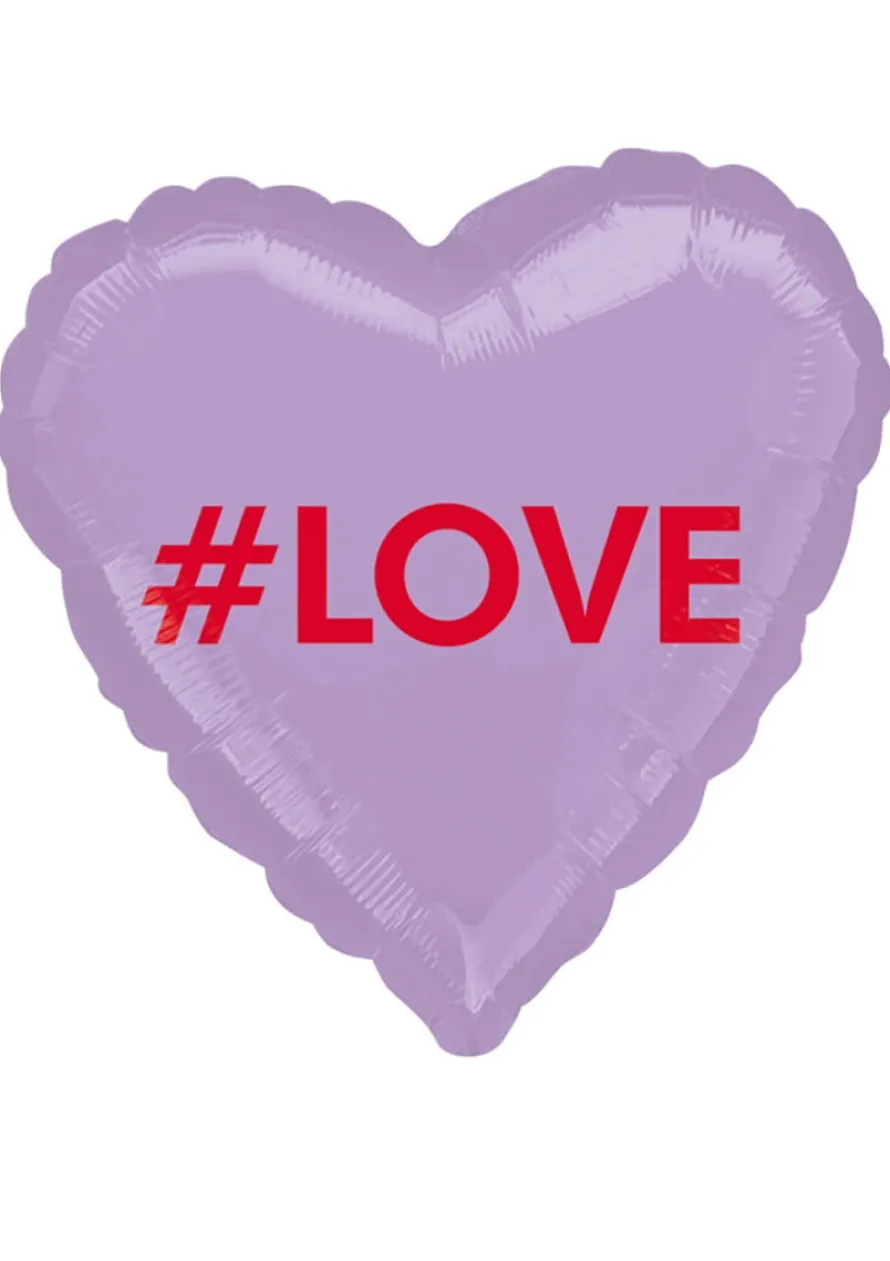 Balon foliowy serduszko na walentynki LOVE CANDY HEART 43cm