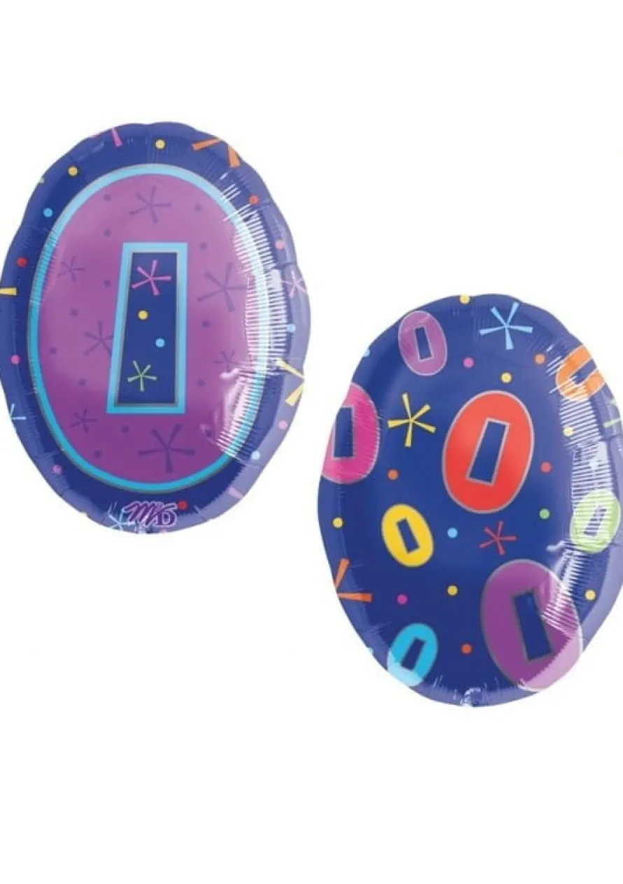 Balon foliowy 0 URODZINY 45cm