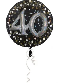 Balon foliowy 40 URODZINY Sparkling 81cm