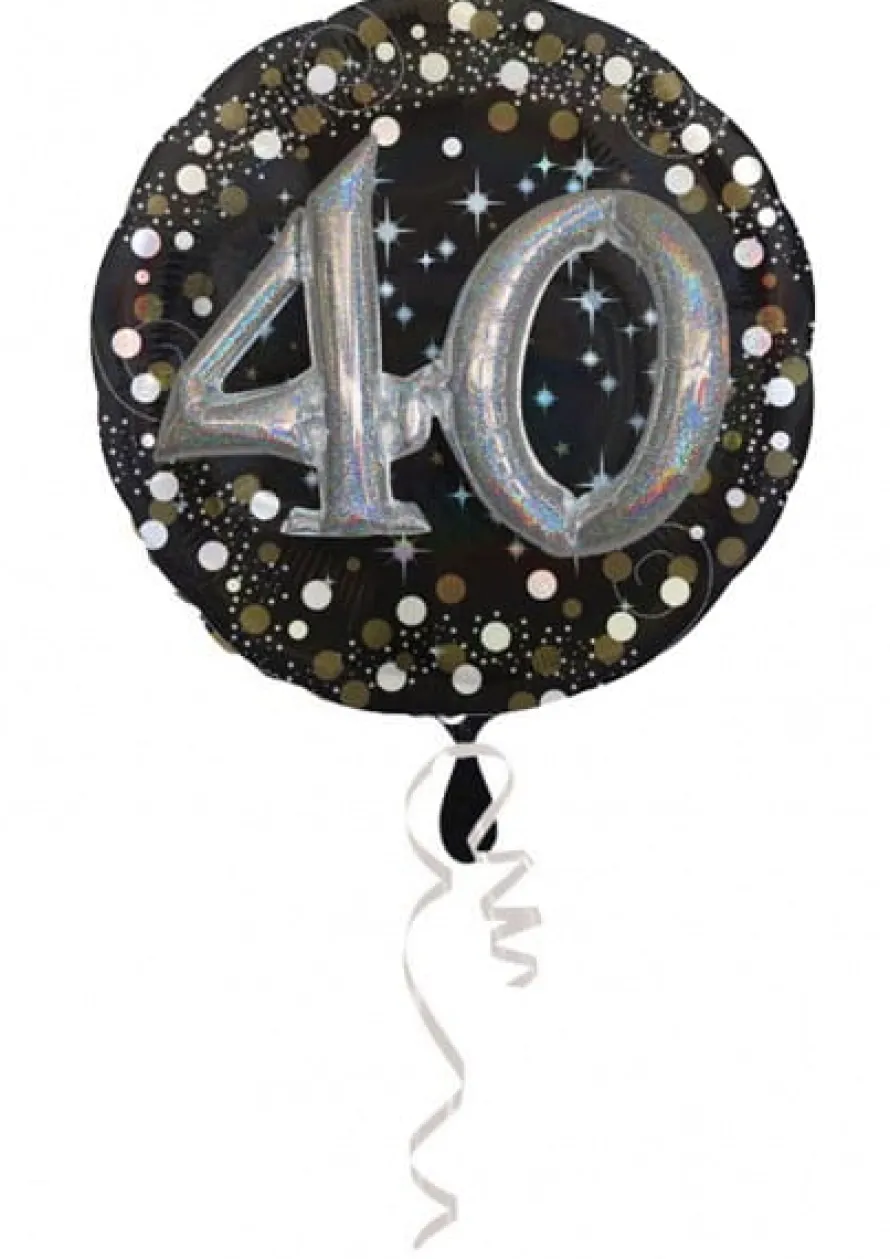 Balon foliowy 40 URODZINY Sparkling 81cm
