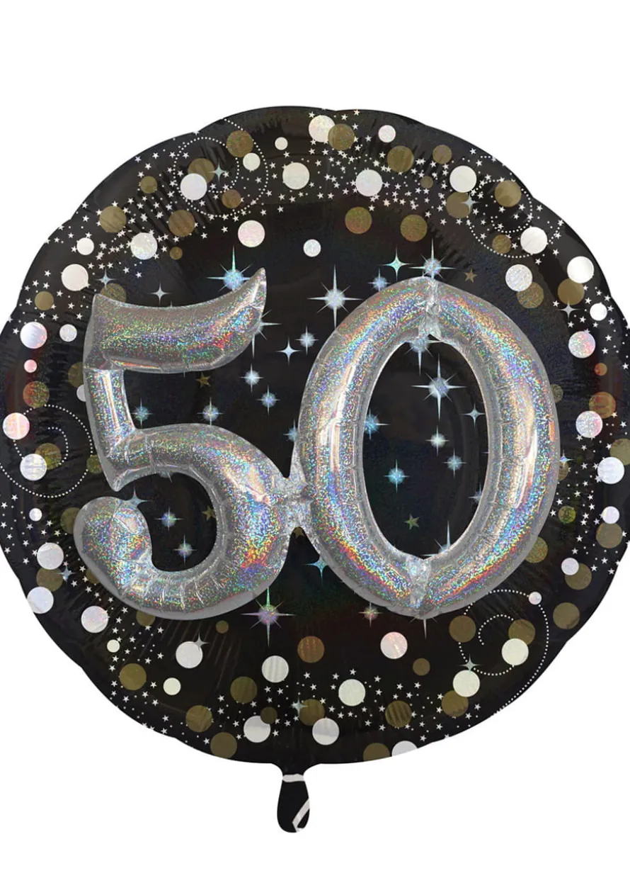 Balon foliowy 50 URODZINY Sparkling 81cm