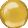 Balon foliowy ZŁOTY kula (38cm x 40cm)