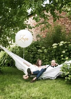 Balon gigant na wesele ze złotym napisem ŻONA
