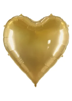 Balon gigant SERCE XXL 136 x 129 cm złoty