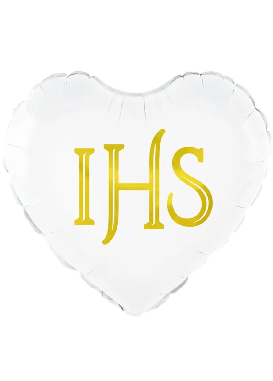 Balon IHS na Komunię Świętą 45 cm