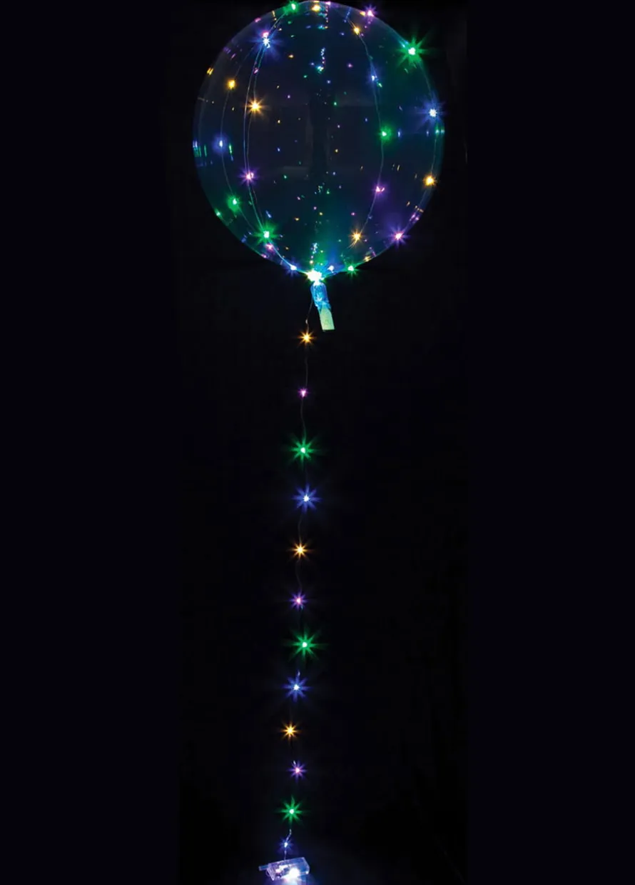 Balon KOLOROWY LED przezroczysty