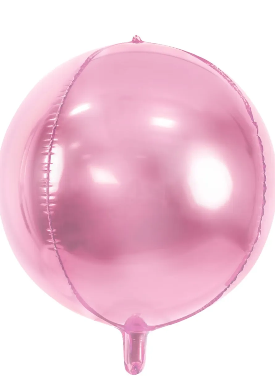 Balon KULA jasnoróżowy foliowy 40cm