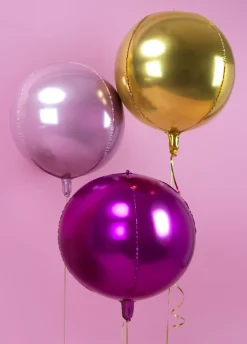 Balon KULA jasnoróżowy foliowy 40cm