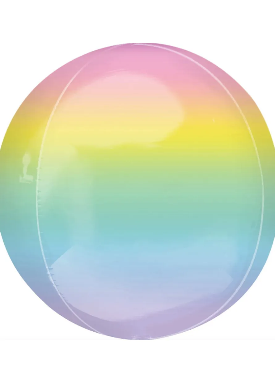 Balon kula PASTEL foliowy ombre 40 cm