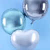 Balon KULA srebrny foliowy 40cm