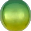 Balon kula ZIELONY foliowy ombre 40cm