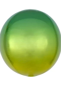 Balon kula ZIELONY foliowy ombre 40cm