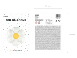 Balon kwiatek foliowy STOKROTKA 75x71cm