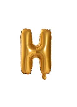 Balon LITERA H na powietrze złota 40cm