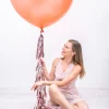 Balon metaliczny OLBRZYM różowe złoto 1m